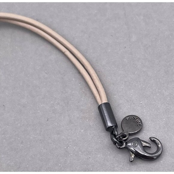 Gorjana Leather Pink Cord Bracelet Lobster Closure - Picture 3 of 7